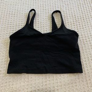 Lululemon crop tank top with sports bra